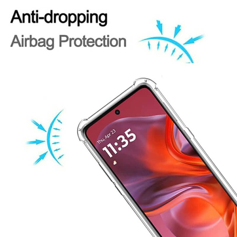 For Motorola Moto G05 4G SupRShield Heavy Duty Soft Tough Gel Transparent Air Cushion Shockproof Back Cover For Motorola Moto G05 4G SupRShield Heavy Duty Soft Tough Gel Transparent Air Cushion Shockproof Back Cover